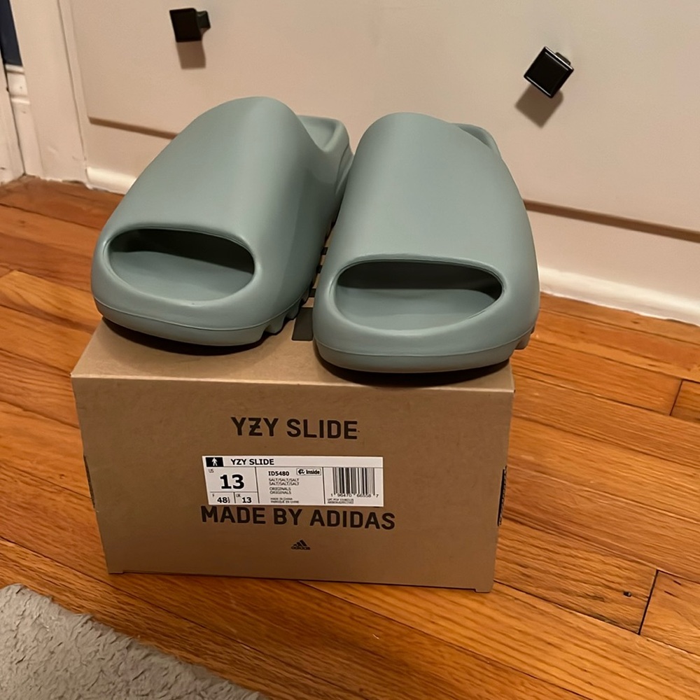 New Yeezy Slide Salt Size 13